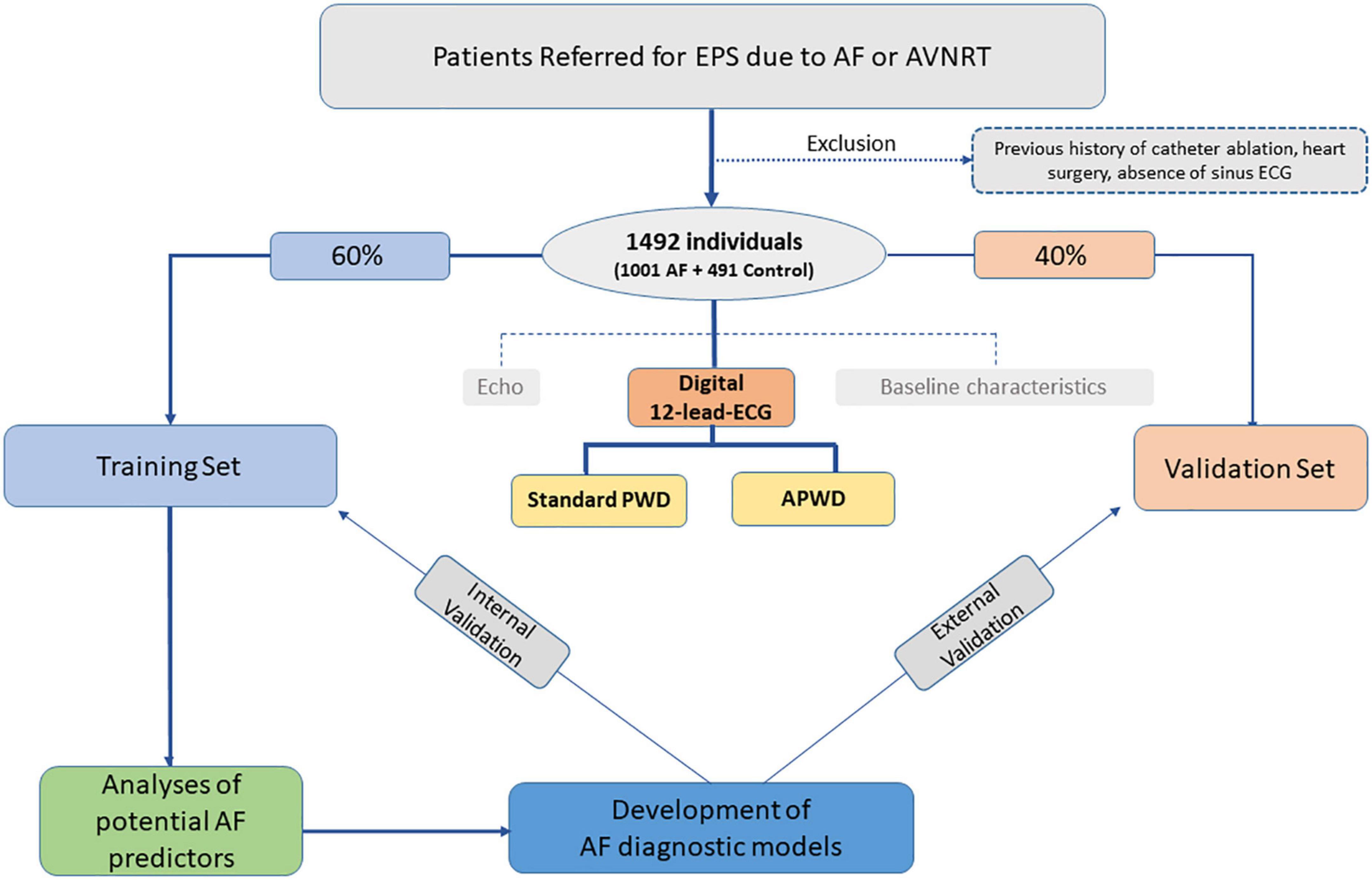 Analysis of the amplified p-wave enables identification of patients with atrial fibrillation during sinus rhythm